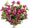 Bougainvillea Artificial Flowers, 2 Pcs Red Fake Flower Bouquets with Long Stems, Silk Faux Bougainvillea for DIY Wedding Arrangements, Party Centerpieces & Home Decor